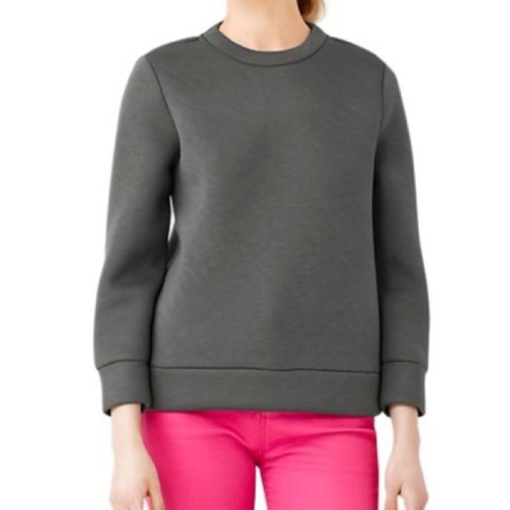 Kate Spade Gray Grey Saturday Sweatshirt Neoprene